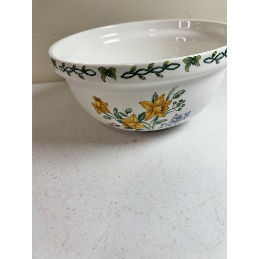 Thomson Pottery FLORAL GARDEN 8 Inch Mixing Serving Bowl